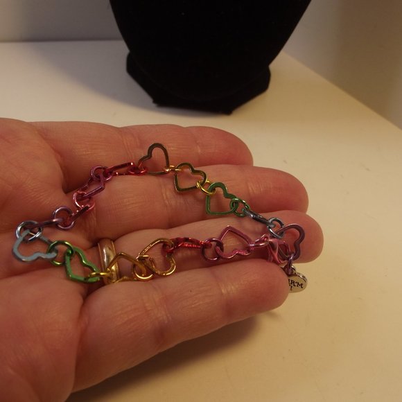 Charm It! Rainbow Hearts Bracelet - Picture 2 of 4